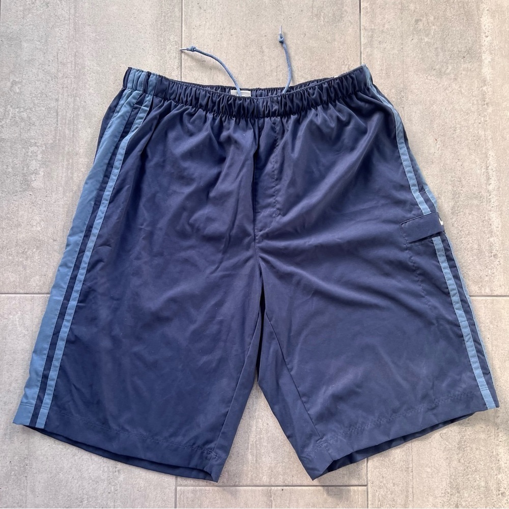 Nike Size XL Navy Blue Lined Drawstring Swim Trunk Shorts